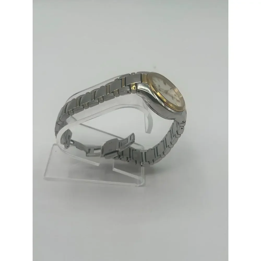 Bulova Classic 98L297 Women's Automatic 34mm Mother of Pearl Two-Tone Watch Used